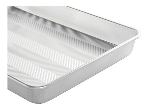Molde Hornear Rectangular Aluminio 40x30x5 Cm Nordicware Color Plateado