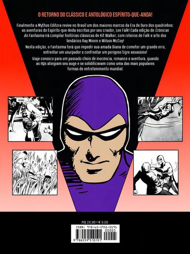 Crônicas do Fantasma - volume 5, de Falk, Lee. Editorial Edições Mythos Eireli, capa mole em português, 2021