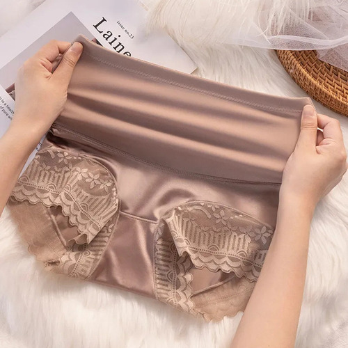 N Ropa Interior Delgada Con Encaje En La Cintura, Bragas