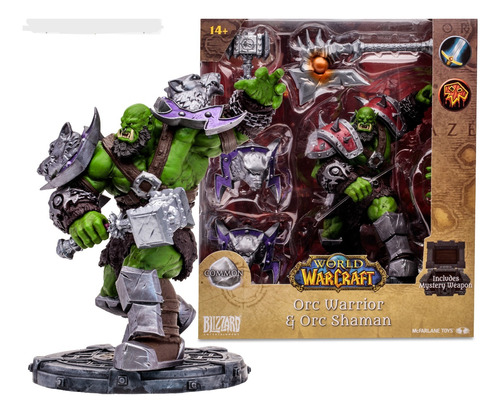 World Warcraft Orc Warrior/ Shaman Common Mcfarlane Replay