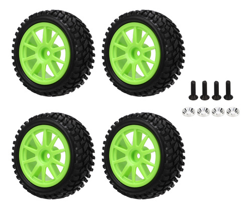 Llantas De Repuesto Rc Tires, 4 Unidades, 10 Radios, Goma