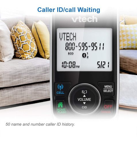 Teléfono Inalámbrico Vtech Vs112-4 Dect 6.0 Bluetooth Con Co
