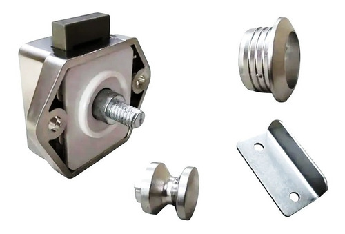Imagen 5 de 6 de Cerradura Tirador Push Lock Mueble Motorhome Yate Casa Tuyu