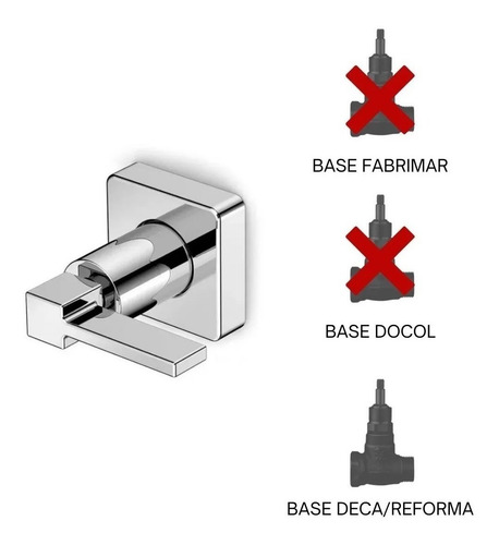 Imagem 4 de 5 de Acabamento Para Registro Padrão Base Deca 3/4 Elite Celite