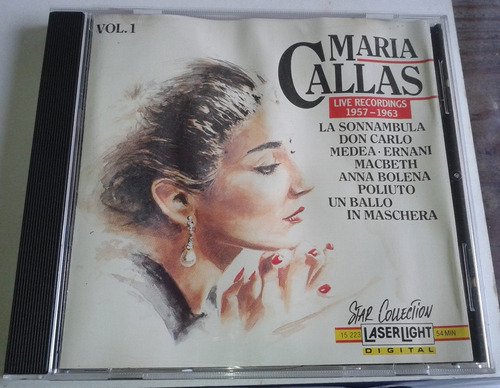 Maria Callas Live Recordings 1957 - 1963  Cd Hecho En U.s.a.