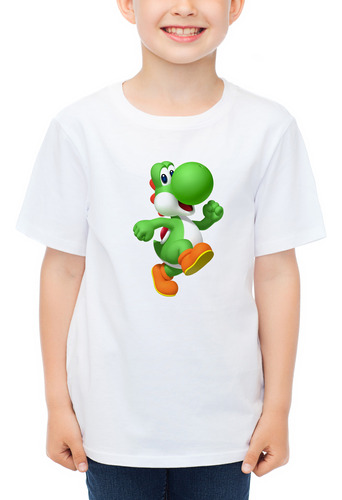 Playera Unisex Yoshi Dinosaurio Verde Amigo Mario Bros 