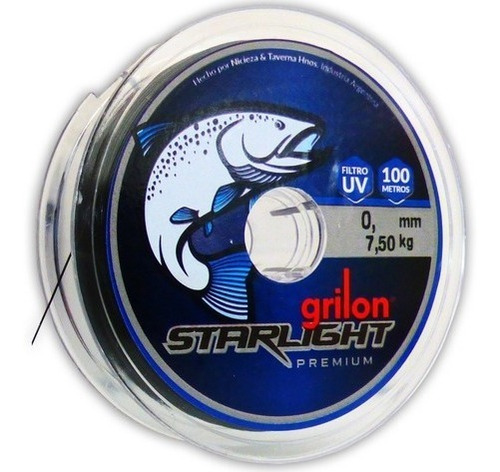 Nylon Tanza Baja Memoria Grilon Starlight Negra 0.70mm- 100m