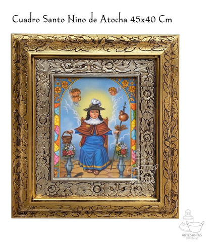 Cuadro Santo Niño De Atocha 45x40 Cm A013