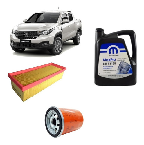 Imagen 1 de 5 de Kit De Filtros Y Aceite Mopar Fiat Nueva Strada 1.4 Nafta