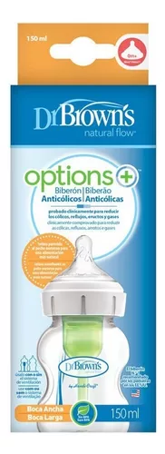 Dr Brown´s Biberon Anticolico Options Plus Boca Estrecha Azul 250ml