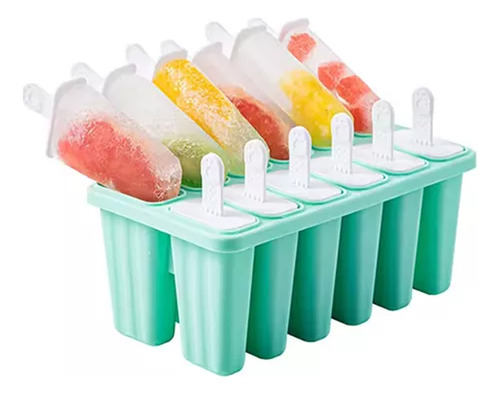 Moldes De Silicona Para Paletas, 10 Paletas