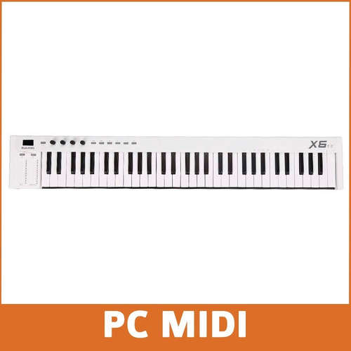 Teclado Midi Usb Midiplus X6 Mini 61 Teclas + Pie Tijera