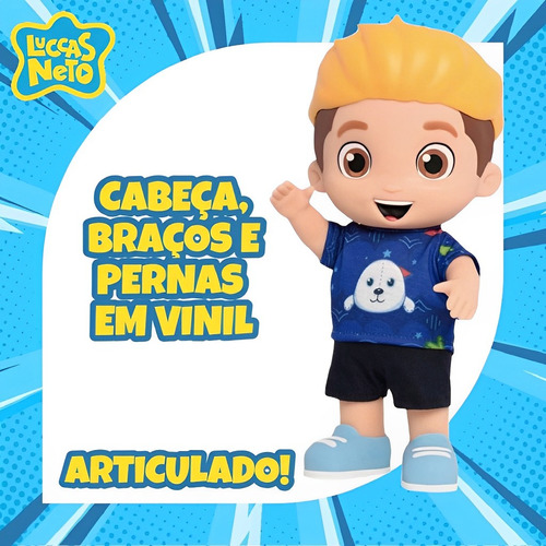 Boneco Luccas Neto Com Som Fala 15 Frases 1079 - Rosita