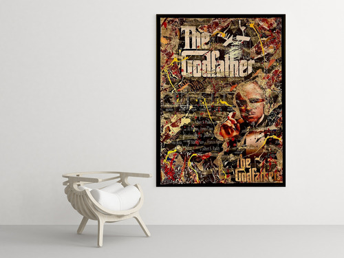 Cuadro Moderno Mural El Padrino Diseño Urbano Icónico Cine Full Hd