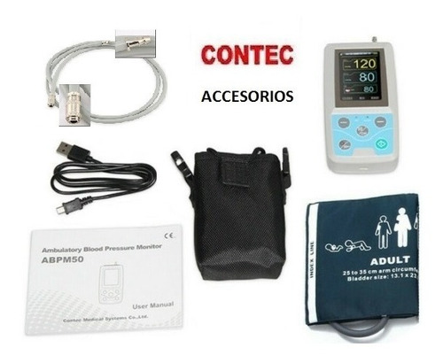Imagen 2 de 4 de Monitor De Presión Arterial Abpm50 Contec Holter Mapa