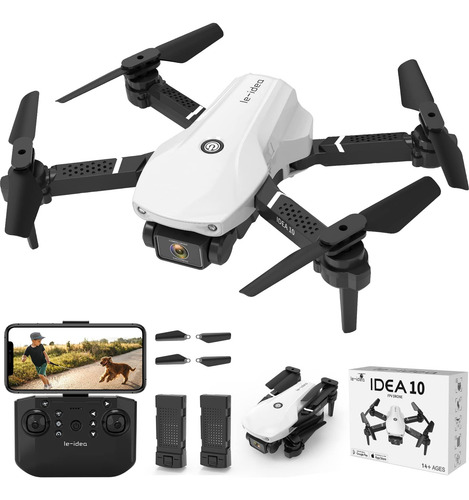 Le-idea Idea10 Mini Drone Con Cámara, 2 Cámaras Fpv Drones P