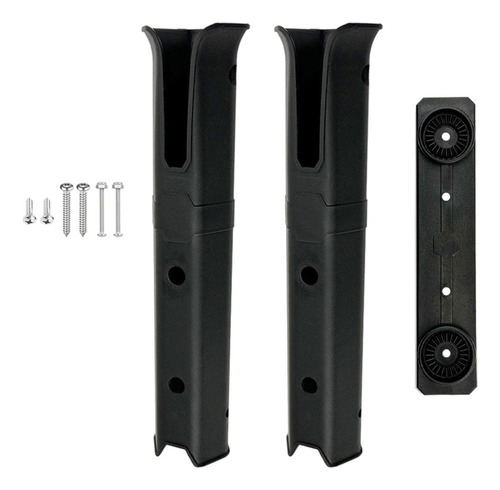 Soporte For Caña De Pescar De 2 Tubos, Soporte For Negro