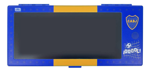 Cartuchera Con Pizarra Para Dibujar Boca Juniors Color Azul Lisa