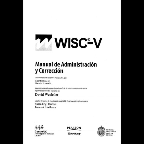 Material Wisc V Con Software Completo