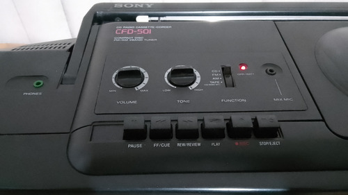 Radiograbadora Sony Impecable ( Panasonic Sanyo Fisher Aiwa) Negro (Usado)
