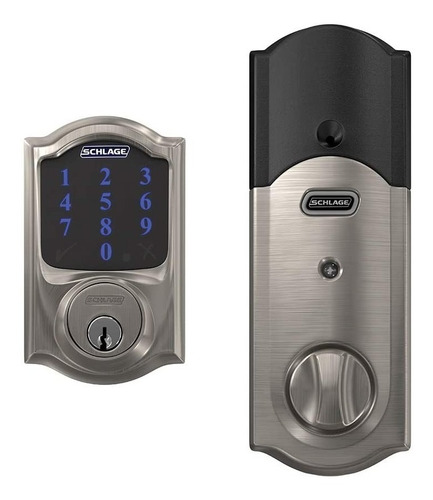 Combo Cerradura Schlage Be469z Con Alarma Y Manilla Fe285v