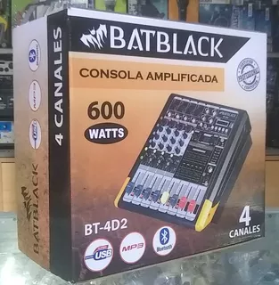 Consola Amplificada 4 Canales - Batblack Bt-4d2