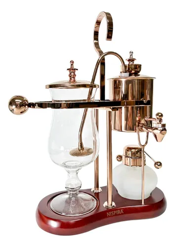 Cafetera Al Vacío Nispira Royal Family 500 Ml Cobre Oro Rosa