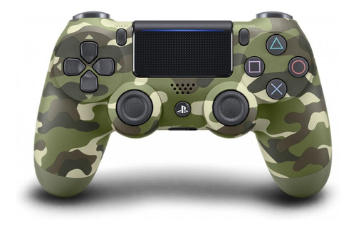 Imagen 1 de 8 de Control joystick inalámbrico Sony PlayStation Dualshock 4 ps4 green camouflage