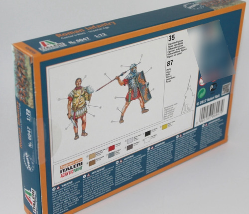 Roman Infantry By Italeri # 6047 1/72 35 Figuras 87 Partes