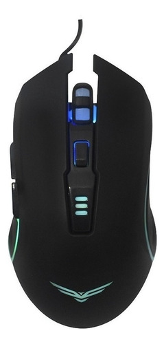 Mouse Gamer NA-0937 Pc Usb Rgb Ergonomico Alambrico 6 Botones Naceb Color Negro