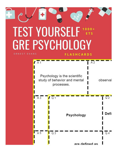 Test Yourself 1000+ Ets Gre Psychology Flashcards: Study Ets Gre General Psychology Test Prep Flash Cards Book, De Evans, Ernest. Editorial Independently Published, Tapa Blanda En Inglés