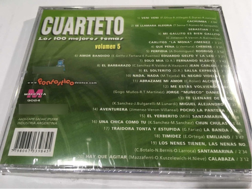 Cuarteto Vol.5 Rodrigo La Mona Sebastián Chebere Cachumba Cd