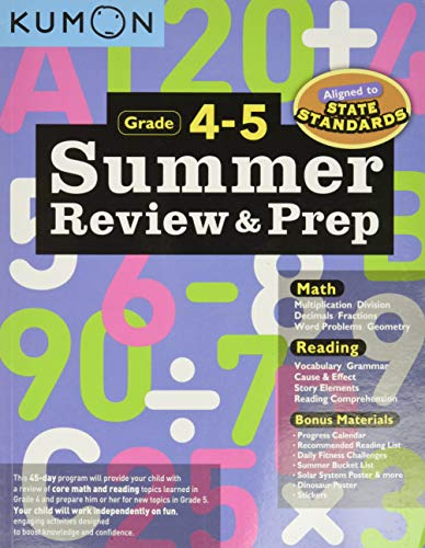 Book : Kumon Summer Review And Prep Grades 4-5 - Kumon