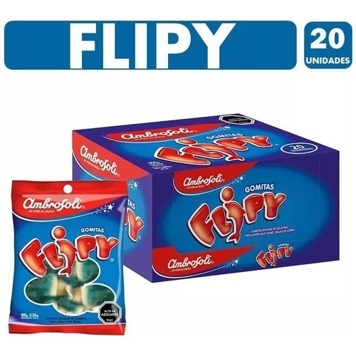 Gomitas Flipy De Ambrosoli - Caja Con 20 Unidades