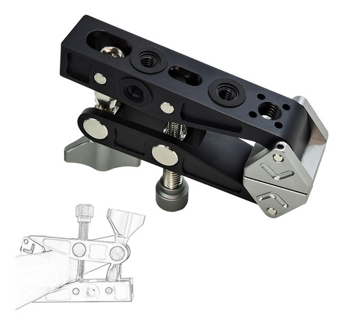 Abrazadera Para Varilla De Montaje Con Clip Para Cámara,