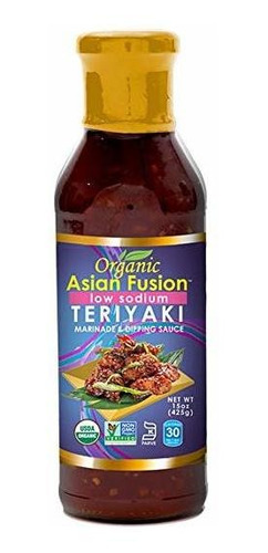 Fusión Asiática Baja En Sodio Salsa Teriyaki, De 15 Onzas -