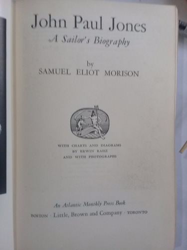 John Paul Jones A Sailor´s Biography - Samuel Eliot Morison