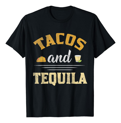 Tacos Y Tequila Polera Gráfica Divertida