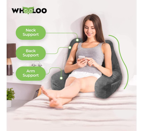 Almohada Lectura Whooloo Soporte Respaldo Espuma Visco