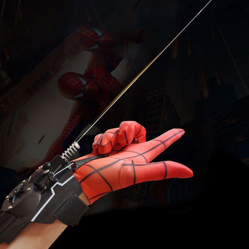 Disparadores Spiderman Telaraña Guante De Juguete Lanza Negr