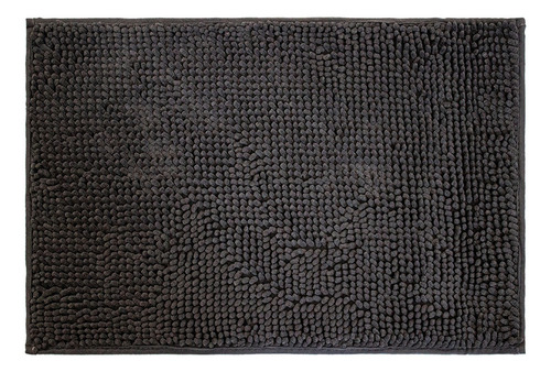 Tapete De Baño Dib Shaggy Silk 50x80 Cm Colores Color Gris Obscuro