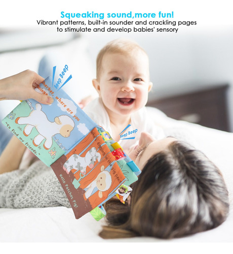 Animais Pano Livro Tátil E Educa Bebê Pano Livro Desenhos An