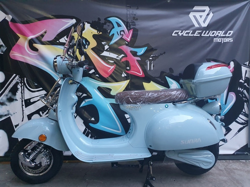 Moto Electrica Sunra Vintage 0km 3000w Litio Baul Parabrisa