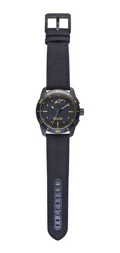 Relogio Tech 3h Preto Amarelo Alpinestars