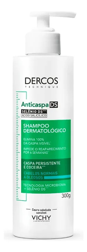 Shampoo Anticaspa para Cabelos Normais a Oleosos Dercos DS Vichy 300g