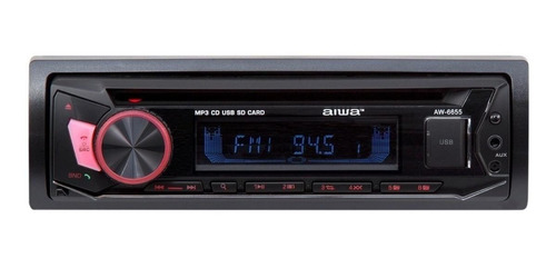 Imagen 1 de 2 de Radio de auto Aiwa AW-6655 con USB y bluetooth