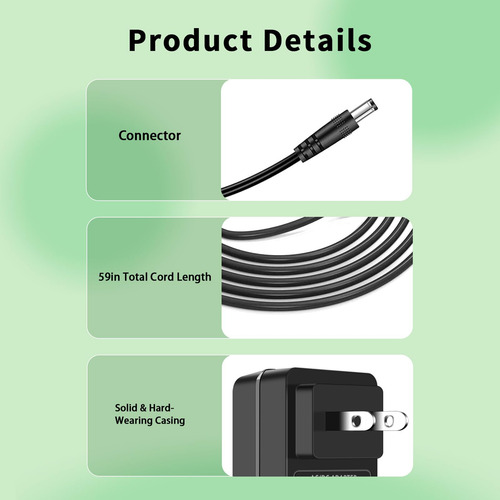 Adaptador De Ca 5v Para Columpio De Bebé Graco