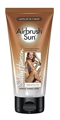 Sally Hansen Airbrush Sun Loción Bronceadora Gradual, Median