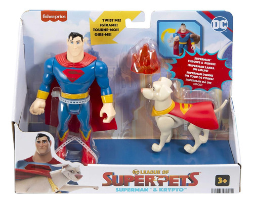 Fisher-price Dc League Of Super-pets Superman Krypto, Conjun