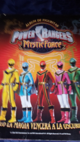Album Power Rangers Mistic Force 4 Pegadas,impecable